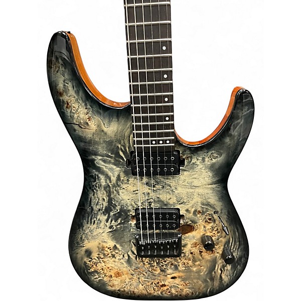 Used Schecter Guitar Research DIAMOND SERIES CR-6 CHARCOAL BURST Solid Body Electric Guitar