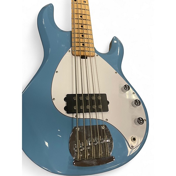 Used Sterling by Music Man Ray5 5 String BLUE Electric Bass Guitar