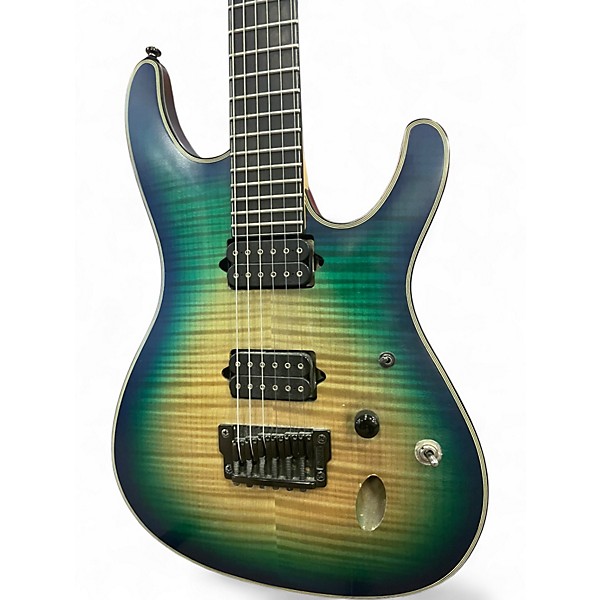Used Ibanez SIX6FDFM 1P-01 Quilted Teal FX Solid Body Electric Guitar