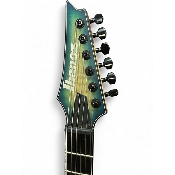 Used Ibanez SIX6FDFM 1P-01 Quilted Teal FX Solid Body Electric Guitar
