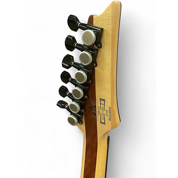 Used Ibanez SIX6FDFM 1P-01 Quilted Teal FX Solid Body Electric Guitar