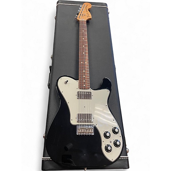 Used Fender Chris Shiflett Telecaster Deluxe Black Solid Body Electric Guitar