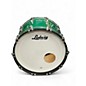 Used Ludwig 3 Piece Classic Oak Green Sparkle Drum Kit