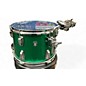 Used Ludwig 3 Piece Classic Oak Green Sparkle Drum Kit