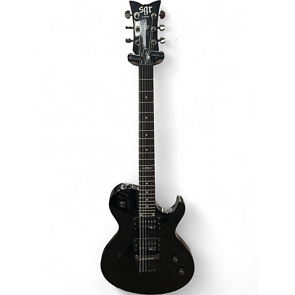 Used Schecter Guitar Research SOLO-6-SGR Black Solid Body Electric Guitar