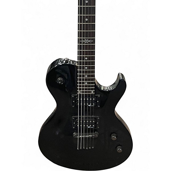 Used Schecter Guitar Research SOLO-6-SGR Black Solid Body Electric Guitar