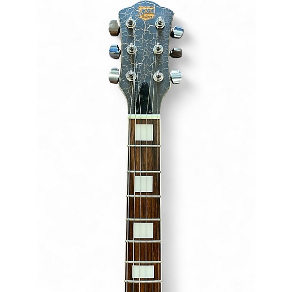 Used AXL Badwater 1216 Black Crackle Solid Body Electric Guitar