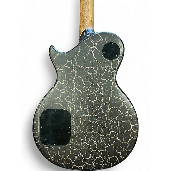 Used AXL Badwater 1216 Black Crackle Solid Body Electric Guitar