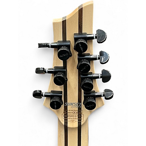 Used Schecter Guitar Research Sunset Extreme 7 Trans Red Burst Solid Body Electric Guitar