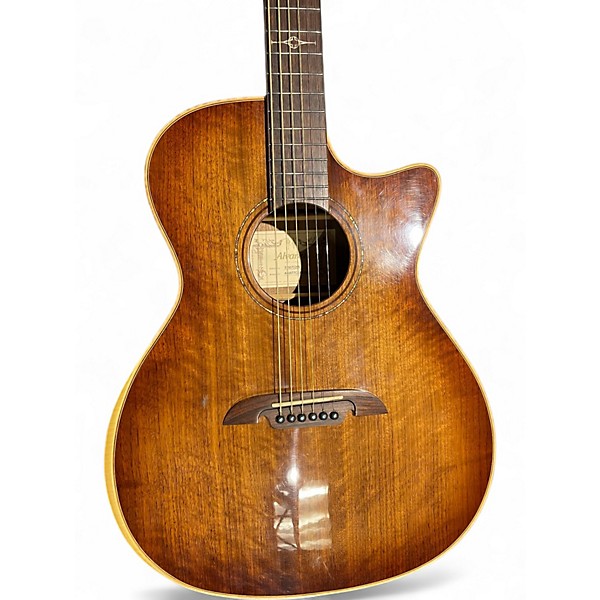 Used Alvarez AGW77CEARSHB Walnut Acoustic Electric Guitar
