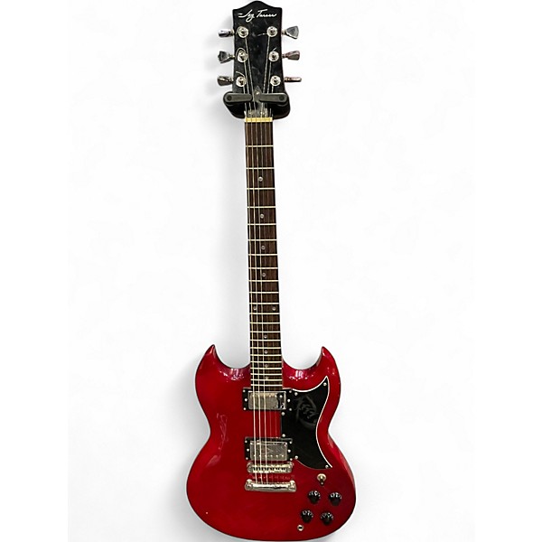 Used Jay Turser Double Cut Red Solid Body Electric Guitar