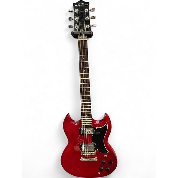 Used Jay Turser Double Cut Red Solid Body Electric Guitar