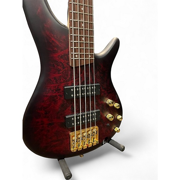 Used Ibanez SR305EDX Crimson Burst Electric Bass Guitar