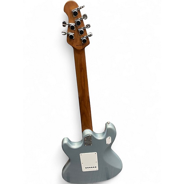 Used Sterling by Music Man SR50 STINGRAY FIREMIST SILVER Solid Body Electric Guitar
