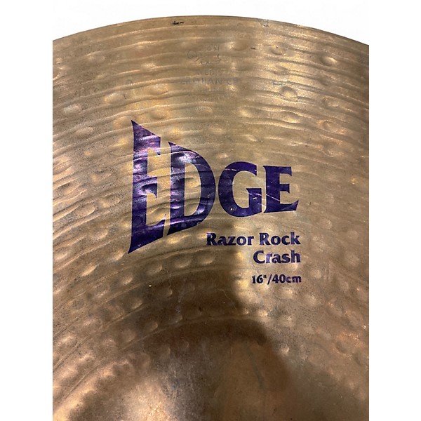 Used Zildjian 16in EDGE RAZOR ROCK CRASH Cymbal