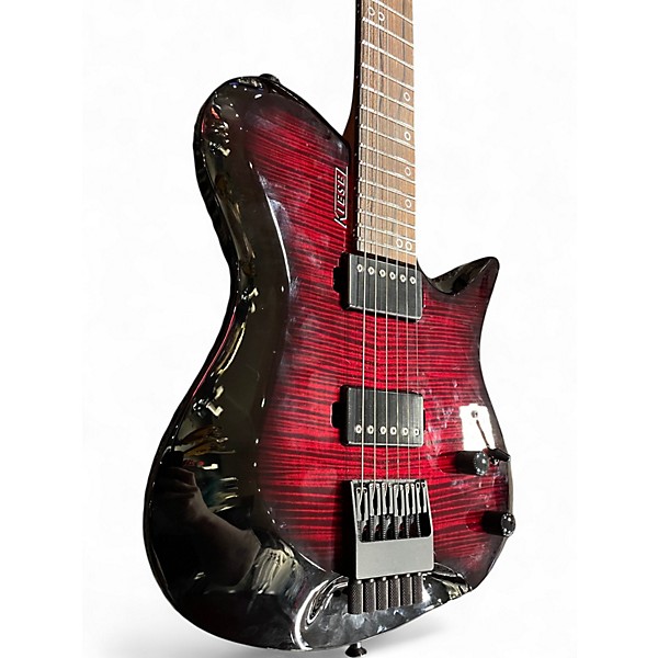 Used Kiesel Z2 Zeus Crimson Red Trans Solid Body Electric Guitar