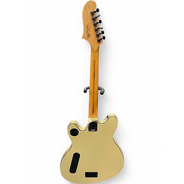 Used Squier Contemporary Active Starcaster Olive Drab Hollow Body Electric Guitar