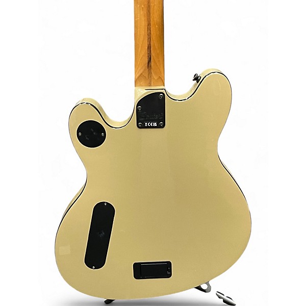 Used Squier Contemporary Active Starcaster Olive Drab Hollow Body Electric Guitar