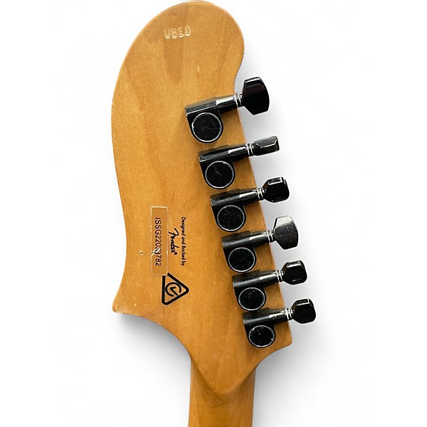 Used Squier Contemporary Active Starcaster Olive Drab Hollow Body Electric Guitar