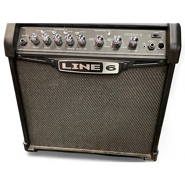 Used Line 6 Spider IV 15W 1X8 Guitar Combo Amp