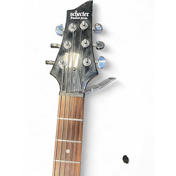 Used Schecter Guitar Research Riot 6 WHITE Solid Body Electric Guitar