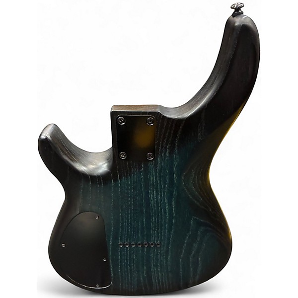 Used Warmoth Custom 7 Trans Blue Burst Solid Body Electric Guitar