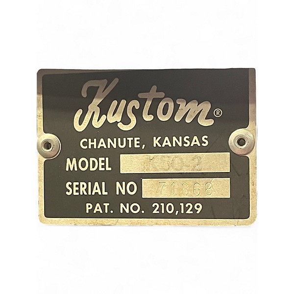 Used Kustom K50-2 Tube Guitar Combo Amp