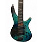 Used Ibanez SRMS805 Ocean Turquoise Electric Bass Guitar