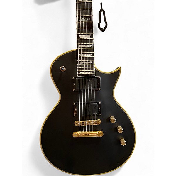 Used ESP EC1000 Deluxe Black Solid Body Electric Guitar