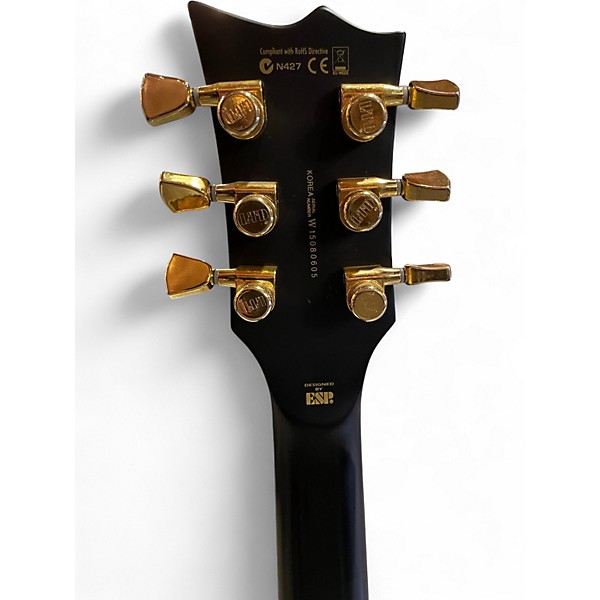 Used ESP EC1000 Deluxe Black Solid Body Electric Guitar