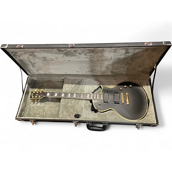 Used ESP EC1000 Deluxe Black Solid Body Electric Guitar