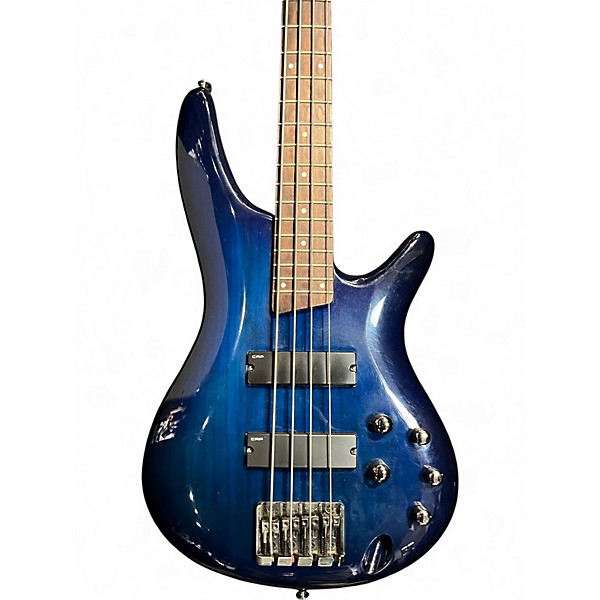 Used Ibanez SR370 Blue Electric Bass Guitar