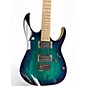 Used Ibanez RG421AHM Blue Burst Solid Body Electric Guitar