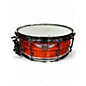 Used Phoenix Drum Co 5.5X14 Steel Snare Orange Drum thumbnail