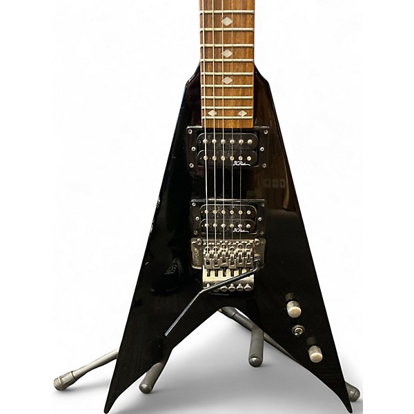 Used B.C. Rich NJ Deluxe Jr V Black Solid Body Electric Guitar