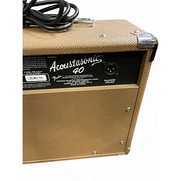 Used Fender Acoustasonic Jr 40W Acoustic Guitar Combo Amp