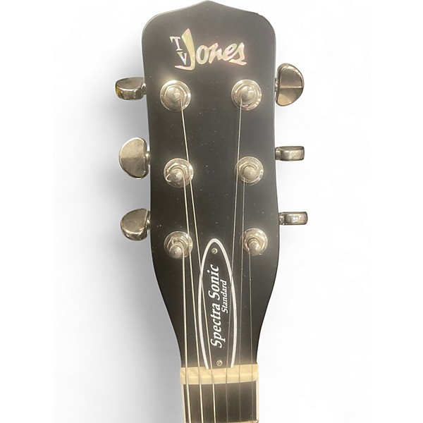 Used TV JONES SPECTRA SONIC STANDARD Black Solid Body Electric Guitar