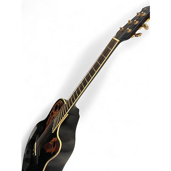 Used Ovation CC44 Celebrity Black Acoustic Electric Guitar Black