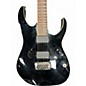 Used Ibanez RGIR20FE Iron Label Black Solid Body Electric Guitar