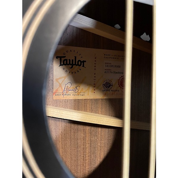 Used Taylor AD17E BLACKTOP BLACK Acoustic Electric Guitar