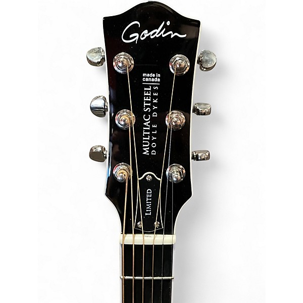 Used Godin Multiac Steel Black Acoustic Electric Guitar