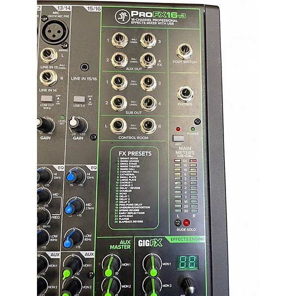 Used Mackie PROFX16V3 Unpowered Mixer