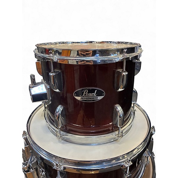 Used Pearl 5 Piece Roadshow 5 Wine Red Drum Kit