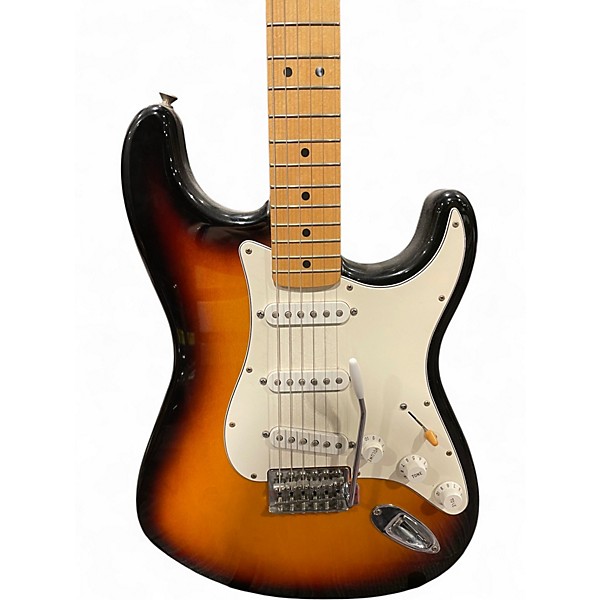 Used Fender Mexican Stratocaster 2 Color Sunburst Solid Body Electric Guitar