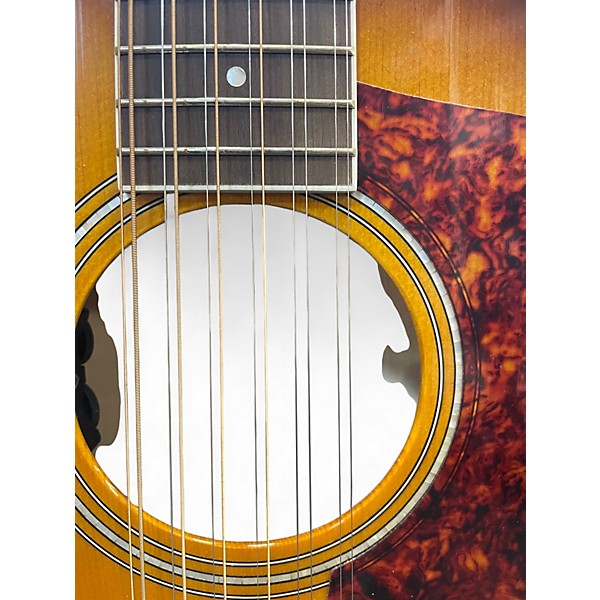 Used Guild F-2512E DELUXE 2 Tone Sunburst Acoustic Guitar