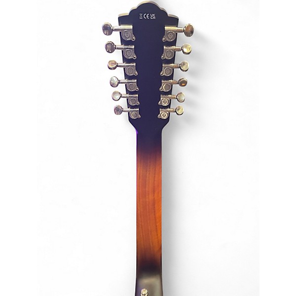 Used Guild F-2512E DELUXE 2 Tone Sunburst Acoustic Guitar