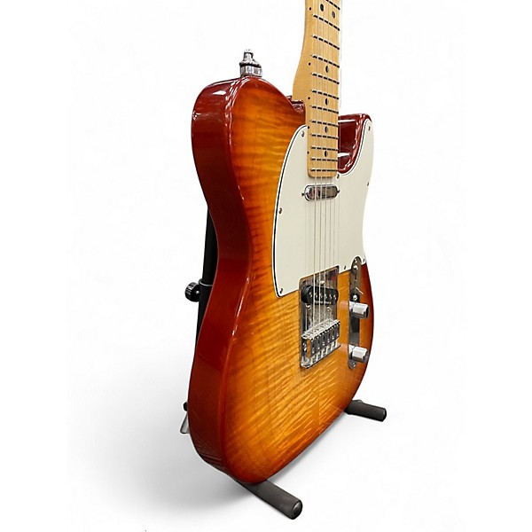 Used 2021 Fender Limited Edition Player Telecaster Plus Top Sienna Sunburst Solid Body Electric Guitar