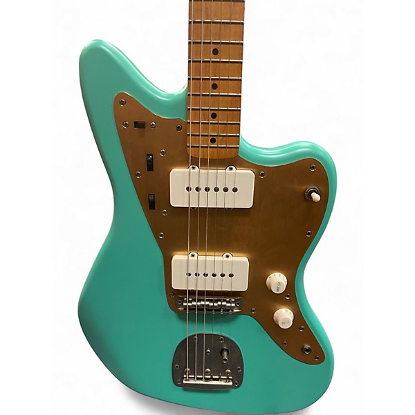 Used Squier 40TH ANNIVERSARY JAZZMASTER SATIN SEA FOAM GREEN Solid Body Electric Guitar