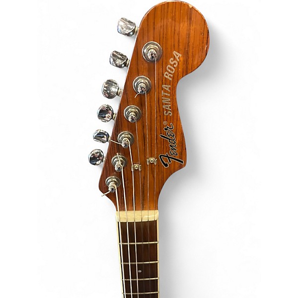 Vintage 1989 Fender Santa Rosa Sunburst Acoustic Electric Guitar