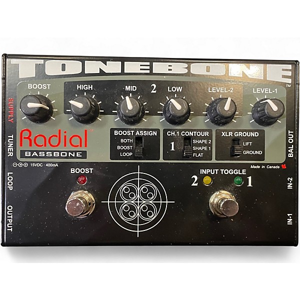 Used Radial Engineering Bassbone Bass Pre DI Bass Effect Pedal
